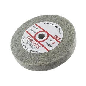 JUNLIXN 8'' Nylon Fiber Buffing Wheel, 5/8 Inch Arbor Fiber Polishing Wheel 180 Grit Aluminum Buffing Wheelsfor Bench Grinder (7P) in Saudi Arabia
