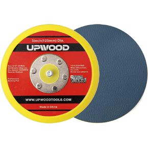 UPWOOD قطعتان من وسادة دعم PSA من الفينيل مقاس 6 بوصات لتلميع ماكينة سنفرة الهواء، أربور 5/16 بوصة مع 24 خيط 1,3000 دورة في الدقيقة DA وسادة صنفرة in Kuwait