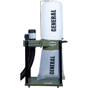 "SMART" Dust Collector - 1HP 7 Amp Air Filtration Vacuum with 2 Micron Filter Bag & Dual Action Switch - 10-030DAS M1