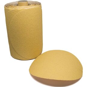 Benchmark Abrasives PSA Gold 6 Inch Self Adhesive Sanding Discs with Aluminum Oxide Grains Automotive DA Sandpaper - 6 Inch Sanding Discs Roll - Surface Blending Orbital Sanders (100 Discs), 80 Grit in Saudi Arabia