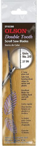 Olson Saw DT43300 0.023 by 0.011-Inch 37 TPI Double Tooth Scroll Saw Blade in Kuwait
