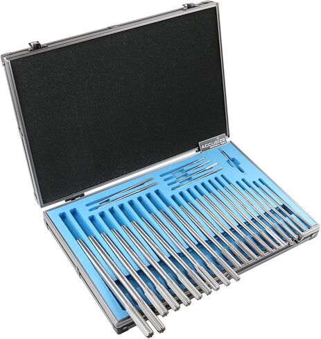 حجم مخرطة دبوس وتد من Accusize Industrial Tools: 0.1230 بوصة حتى 0.4995 بوصة، مجموعة مخرطة رمي ممتازة HSS M2، قطع باليد اليمنى، مجموعة 7 قطع، 5528-ST00 in Kuwait