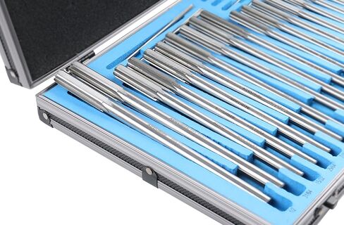 حجم مخرطة دبوس وتد من Accusize Industrial Tools: 0.1230 بوصة حتى 0.4995 بوصة، مجموعة مخرطة رمي ممتازة HSS M2، قطع باليد اليمنى، مجموعة 7 قطع، 5528-ST00 in Kuwait
