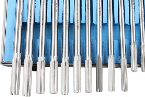 حجم مخرطة دبوس وتد من Accusize Industrial Tools: 0.1230 بوصة حتى 0.4995 بوصة، مجموعة مخرطة رمي ممتازة HSS M2، قطع باليد اليمنى، مجموعة 7 قطع، 5528-ST00 in Kuwait