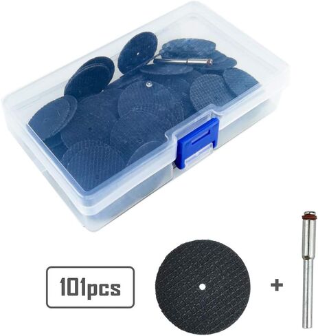101PCS Power Rotary Tool Cutting Wheels, Resin Cutting Discs 1/8inch Mandrel Fiberglass Reinforced Cut Off Wheel in Kuwait