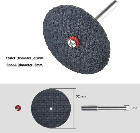 101PCS Power Rotary Tool Cutting Wheels, Resin Cutting Discs 1/8inch Mandrel Fiberglass Reinforced Cut Off Wheel in Kuwait