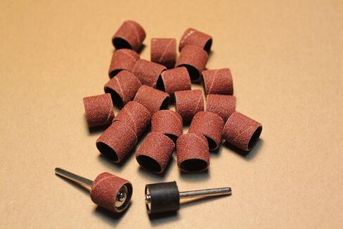 20 X Sand Drums Grit 120 with 2 Mandrels Rotary Tool (Small) in Saudi Arabia