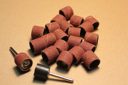 20 X Sand Drums Grit 120 with 2 Mandrels Rotary Tool (Small) in Saudi Arabia