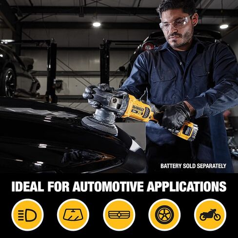 DEWALT 20V MAX* XR Cordless Polisher, Variable-Speed, Random Orbit, 5-Inch, Tool Only (DCM848B) in Saudi Arabia