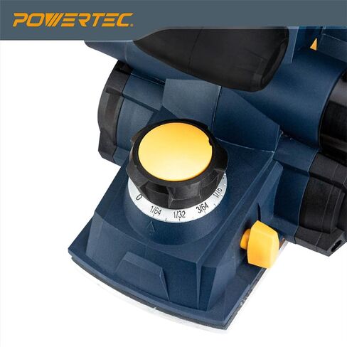 POWERTEC HP1005 Portable Corded Hand Planer 8 Amp Power Motor with 4 3/8 Hand Planer Blades | Electric Woodworking Tool in Saudi Arabia