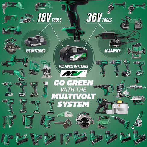 Metabo HPT Cordless 18V MultiVolt™ Framing Nailer Kit | Accepts 2-Inch to 3-1/2-Inch Clipped & Offset Round Paper Nails | 1-18V 4.0Ah Li-Ion Battery w/Fuel Gauge | Lifetime Tool Warranty | NR1890DCST in Saudi Arabia