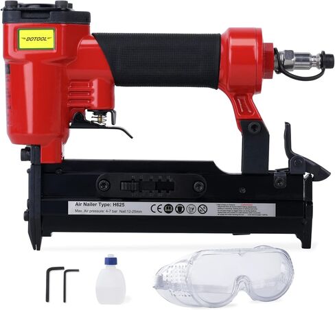 DOTOOL 23 Gauge Pin Nailer Pneumatic 100-Fastener Air-powered Nail Gun Fits 1/2'', 3/4'', 4/5'', 5/8'' and 1'' Nails in Kuwait