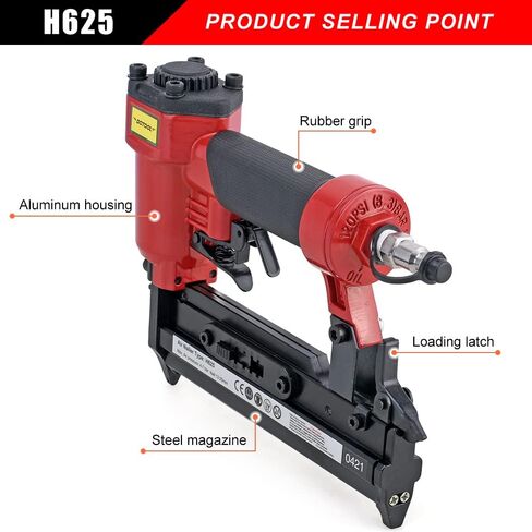DOTOOL 23 Gauge Pin Nailer Pneumatic 100-Fastener Air-powered Nail Gun Fits 1/2'', 3/4'', 4/5'', 5/8'' and 1'' Nails in Kuwait