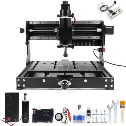 CNCTOPBAOS 1610 PRO Mini CNC Router Kit، 3 محاور سطح المكتب GRBL التحكم DIY آلة نقش النقش، نحت النقش على الأكريليك، PVC، PCB، البلاستيك، آلة طحن قطع الخشب in Kuwait