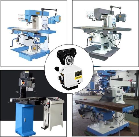 Vevor Power Feed X-Axis 150Lbs Torque,Power Feed Milling Machine 0-200PRM, Power Table Feed Mill 110V,for Bridgeport and Similar Knee Type Milling Machines - Amazon.com in Kuwait