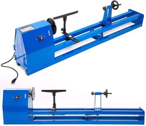 ستارك 1/2HP 40 بوصة مخرطة الخشب الكهربائية (14 بوصة × 40 بوصة) مخرطة الخشب الفوقية 4 سرعات قابلة للتعديل in Kuwait