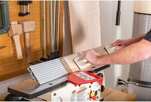 Shop Fox W1876 6" Benchtop Jointer with Spiral-Style Cutterhead and MICROJIG - GRR-RIP BLOCK Smart Pushblock in Kuwait