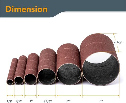 POWERTEC 11203 60 حبيبة سنفرة أكمام (6 حزم) 4-1/2" in Saudi Arabia