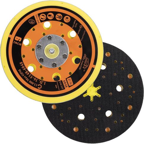 2 pcs 5" Hook and Loop Backing Pad for Air Sander Polisher, 5/16" Arbor with 24 Thread 1,3000RPM DA Sanding Pad in Saudi Arabia