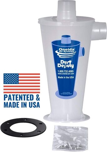 Oneida Air Systems Dust Deputy DIY Anti-Static Retrofit Cyclone Separator for Wet/Dry Shop Vacuums (DD DIY) in Saudi Arabia