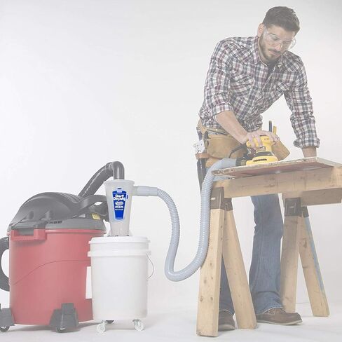Oneida Air Systems Dust Deputy DIY Anti-Static Retrofit Cyclone Separator for Wet/Dry Shop Vacuums (DD DIY) in Saudi Arabia