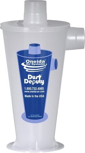 Oneida Air Systems Dust Deputy DIY Anti-Static Retrofit Cyclone Separator for Wet/Dry Shop Vacuums (DD DIY) in Saudi Arabia