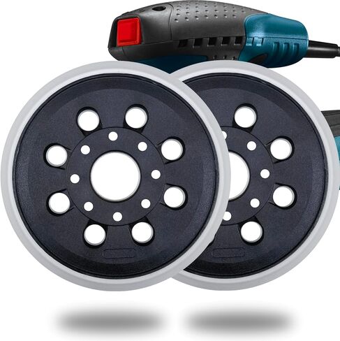 2 Pack 5 Inch 8 Hole Hook & Loop Replacement Sander Pad for 5" Bosch ROS20VS, ROS20VSC, ROS20VSK, ROS20, ROS10 Random Orbit Sander Sanding Backing Pad in Saudi Arabia