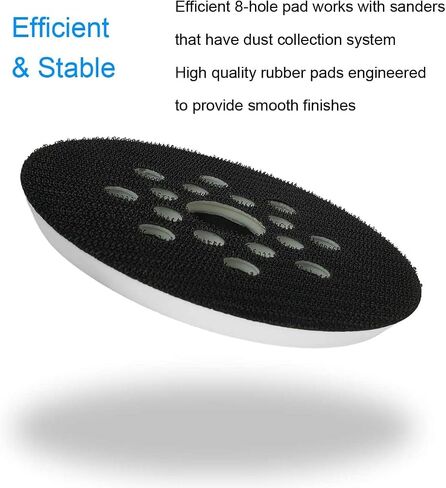 2 Pack 5 Inch 8 Hole Hook & Loop Replacement Sander Pad for 5" Bosch ROS20VS, ROS20VSC, ROS20VSK, ROS20, ROS10 Random Orbit Sander Sanding Backing Pad in Saudi Arabia