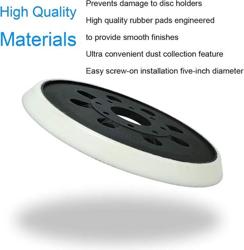 2 Pack 5 Inch 8 Hole Hook & Loop Replacement Sander Pad for 5" Bosch ROS20VS, ROS20VSC, ROS20VSK, ROS20, ROS10 Random Orbit Sander Sanding Backing Pad in Saudi Arabia