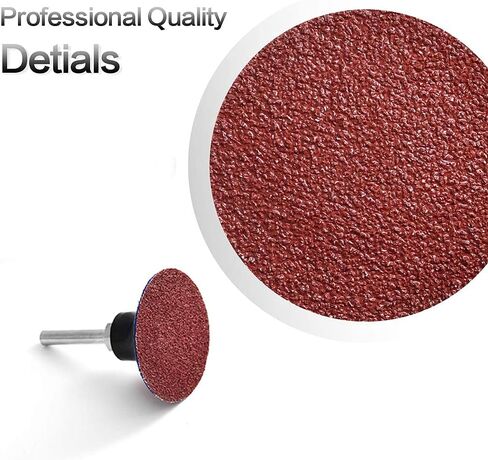 Tshya Quick Change Twist on Disc, 60 Pcs 60Grit 2 inch Sanding Discs Aluminum Oxide Coated Die Grinder Accessories, for Surface Prep (P60) in Saudi Arabia