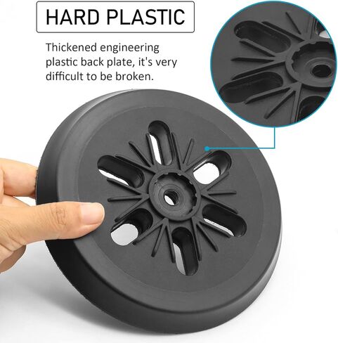 استبدال وسادة الصنفرة مقاس 6 بوصات، استبدال وسادة دعم ماكينة الصنفرة بخطاف وحلقة RS6046، متوافقة مع أجهزة الصنفرة المدارية Bosch ROS65VC 1250DEVS 3727DVS 3727DEVS in Kuwait