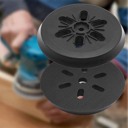 استبدال وسادة الصنفرة مقاس 6 بوصات، استبدال وسادة دعم ماكينة الصنفرة بخطاف وحلقة RS6046، متوافقة مع أجهزة الصنفرة المدارية Bosch ROS65VC 1250DEVS 3727DVS 3727DEVS in Kuwait