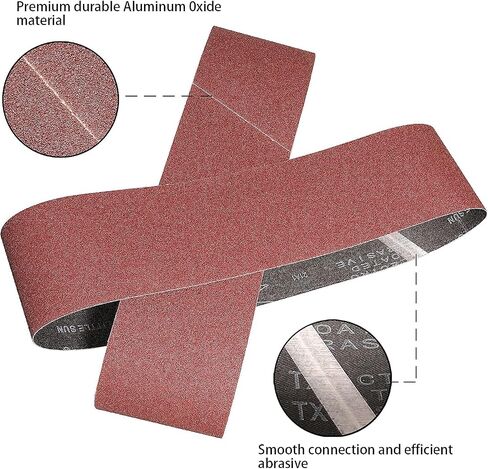 3x21 Inch Sanding Belts 80 Grit 10 Pack for Belt Sander | Premium Aluminum Oxide,Heavy Duty Long-Lasting Belt Sander Belt,3In Belt Sander Paper for Wood Metal Paint Sanding in Saudi Arabia
