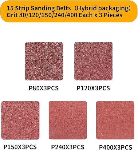 3x21 Inch Sanding Belts 80 Grit 10 Pack for Belt Sander | Premium Aluminum Oxide,Heavy Duty Long-Lasting Belt Sander Belt,3In Belt Sander Paper for Wood Metal Paint Sanding in Saudi Arabia