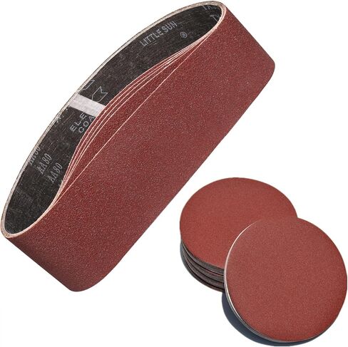POTUINOM Sanding Belt 4 x 36 Inch,Belt Sander Belts 80 Grits,Best for Sanding Wood,Metal and Paint(5 Pack) in Saudi Arabia