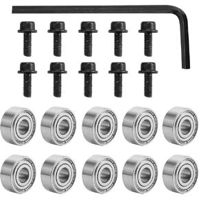 Router Bit Bearings Router Bit Bearings Replacement Set Top Bearing Replacement Kit | Interior Dia: 3/16" & Outer Dia: 3/8"Router Bit Bearing Sets 10Pcs in Kuwait