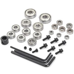 مجموعة استبدال محمل لقم التوجيه 24 قطعة من KOWOOD KA-001 (لـ: 12B 12P 15M 15Plus 24A 24X(B) 35B 40A 70A) in Kuwait
