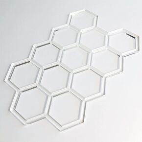 Honeycomb Template, Clear Acrylic Template, Woodworking Router Template for Making Charcuterie Boards in Saudi Arabia