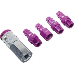 مجموعة ميلتون S-314VKIT، 14 قطعة طراز Hi-Flo V مقاس 1/4 بوصة، أرجواني