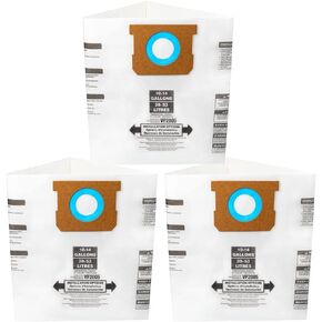 3Pcs 10-14 Gallon Vacuum Filter Bags, for Shop Vac Bags 10-14 Gallon | 10-14 Gallon Bags replace for Shopvac, Type F 90662 9066200 9066233, Type I 90672 9067200 9067233 VF2005 Vacuum Filter Bags in Kuwait