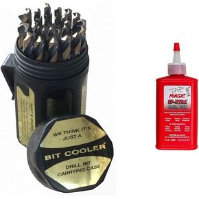 Drill America - D/A29J-CO-PC 29 Piece M42 Cobalt Drill Bit Set in Round Case (1/16" - 1/2" X 64ths), D/ACO Series