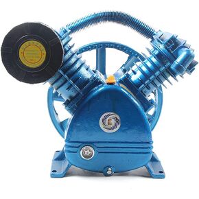 رأس مضخة ضاغط الهواء 5.5HP 21CFM 175PSI وحدة مضخة ضاغط الهواء ذات الأسطوانة المزدوجة على شكل حرف V مع دولاب الموازنة، مضخة رأس ضاغط من الحديد الزهر بأسطوانة العادم in Kuwait