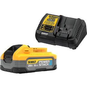 DEWALT Powerstack 20V MAX Battery Starter Kit, Rechargeable, 5Ah, Lithium Ion (DCBP520C) in Kuwait