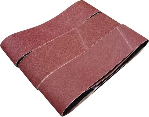 Tonmp 15 PCS 3" x 21" Premium Sander Belts - 5 Each of 40 80 120 Grit Aluminum Oxide Sanding Belts For Belt sander (3x21 inch) in Saudi Arabia