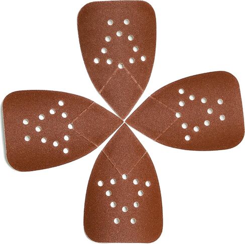 S&F STEAD & FAST Black and Decker Mouse Sanding Pads 60 Pack | 60, 80, 120, 150, 220 Grit Mouse Sander Sandpaper Assortment, 12 Hole, Hook and Loop, Detail Sander Pads with Tack Cloth in Saudi Arabia