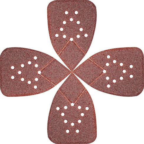 S&F STEAD & FAST Black and Decker Mouse Sanding Pads 60 Pack | 60, 80, 120, 150, 220 Grit Mouse Sander Sandpaper Assortment, 12 Hole, Hook and Loop, Detail Sander Pads with Tack Cloth in Saudi Arabia