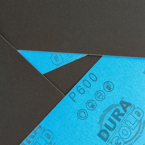 Dura-Gold Premium 2000 Grit Wet or Dry Sandpaper Sheets, 5-1/2" x 9", Box of 25 - Car Color Sanding, Detailing, Polishing Automotive, Woodworking Wood Furniture, Metal Finishing Hand Sand Block Sander in Saudi Arabia
