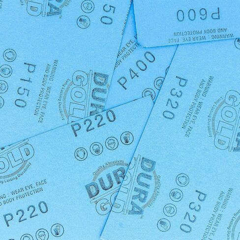 ورق صنفرة Dura-Gold Premium 2000 حبيبة رطبة أو جافة، مقاس 5-1/2 بوصة × 9 بوصة، صندوق مكون من 25 قطعة - صنفرة لون السيارة، التفاصيل، تلميع السيارات، الأثاث الخشبي، ماكينة صنفرة يدوية بلمسة نهائية معدنية in Kuwait