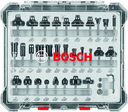BOSCH RBS030MBS 30 pc. Carbide-Tipped Wood Router Bit Set in Saudi Arabia