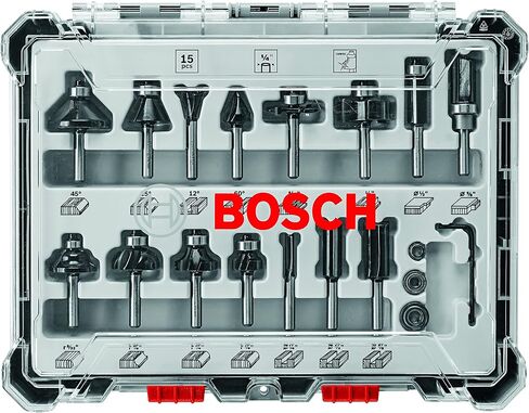 BOSCH RBS030MBS 30 pc. Carbide-Tipped Wood Router Bit Set in Saudi Arabia